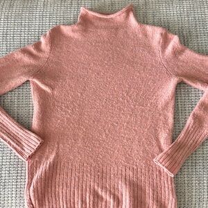 Madewell Pink Turtleneck Sweater